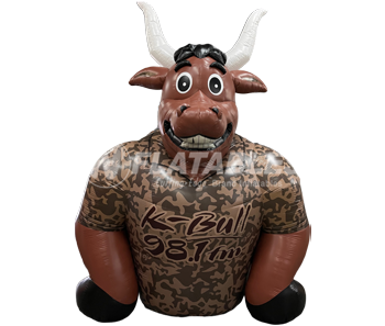 Inflatable Bull Mascot