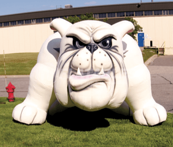 Inflatable Bulldog Mascot
