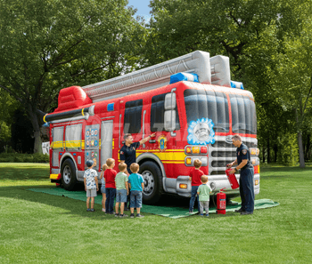 Inflatable Fire Truck Replica