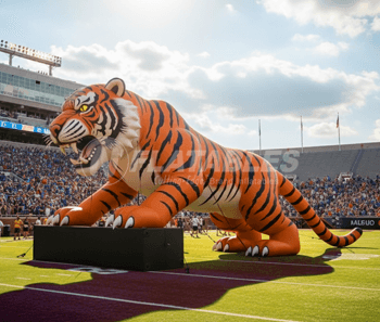 Inflatable Leaping Tiger Mascot