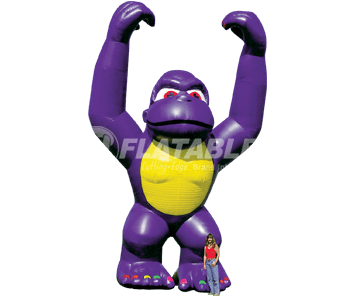 Purple Gorilla Inflatable Mascot